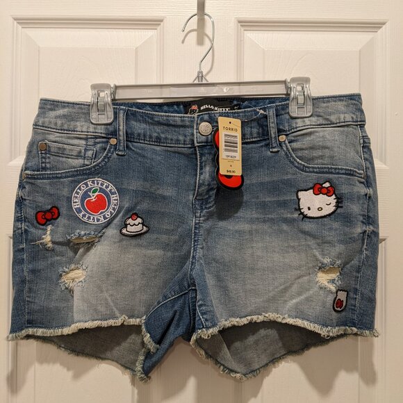 Torrid Hello Kitty Denim Shorts - Picture 1 of 3